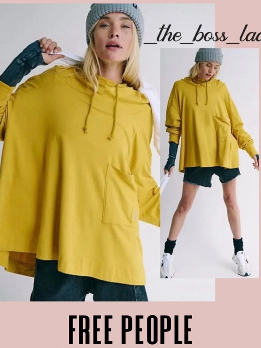 Free People sweatshirt activewear hoodie pullover cotton cozy Movement Small